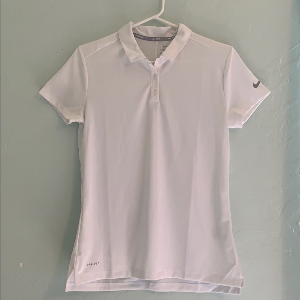 White Nike Golf Shirt